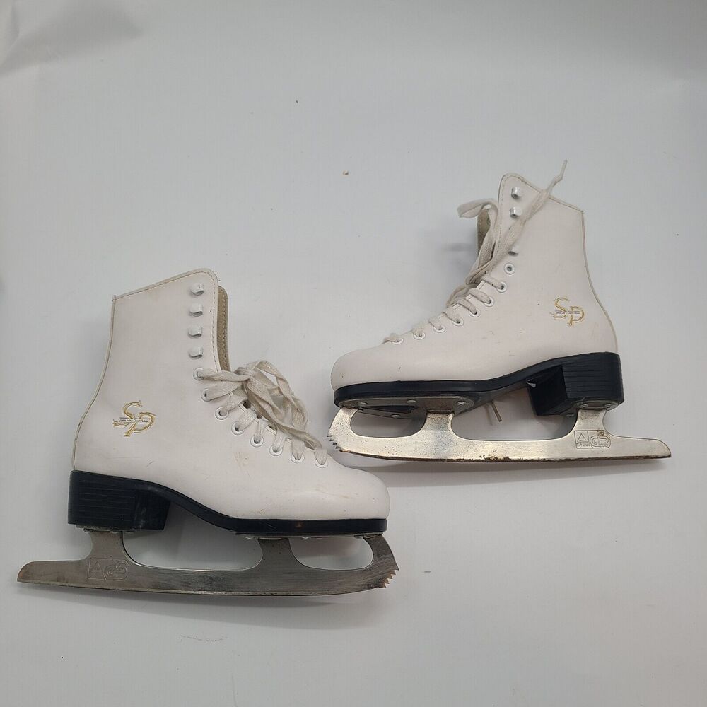 CCM Pirouette SP Girls White Figure Skates Size 3